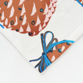 Pine Cones Holiday Decor Fleece Deken (Hoek)