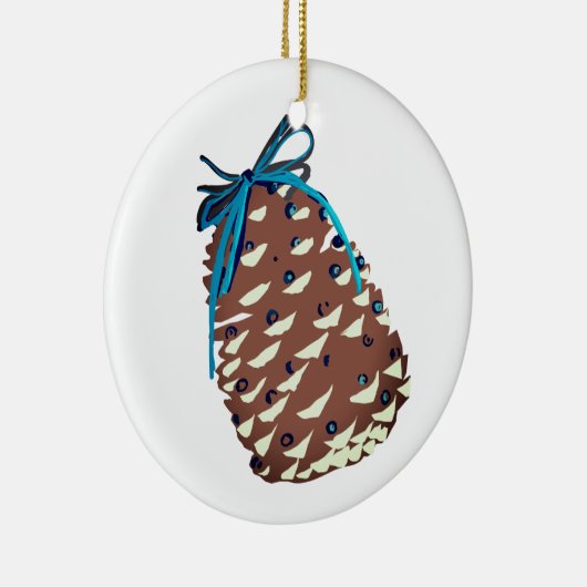 Pine Cones Holiday Decor Keramisch Ornament (Rechts)