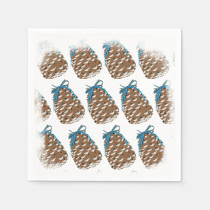 Pine Cones Holiday Decor Servet