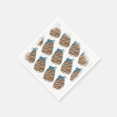 Pine Cones Holiday Decor Servet (Hoek)