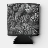 Pine Cones in zwart-wit Blikjeskoeler (Voorkant)