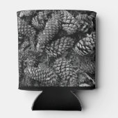 Pine Cones in zwart-wit Blikjeskoeler (Achterkant)