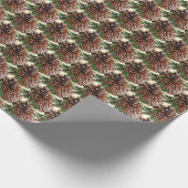 Pine Cones kerst Cadeaupapier (Hoek)