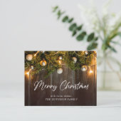 Pine Cones kerstfeestay Corporate Greeting Briefkaart (Staand voorkant)
