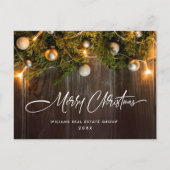 Pine Cones kerstfeestay Corporate Greeting Briefkaart (Voorkant)