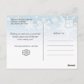 Pine Cones kerstfeestay Corporate Greeting Briefkaart (Achterkant)