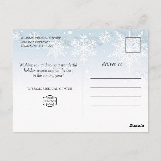 Pine Cones kerstfeestay Corporate Greeting Briefkaart (Achterkant)