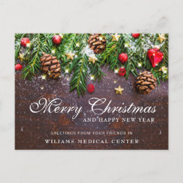 Pine Cones kerstfeestay Corporate Greeting Briefkaart