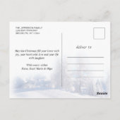 Pine Cones kerstfeestay Corporate Greeting Briefkaart (Achterkant)