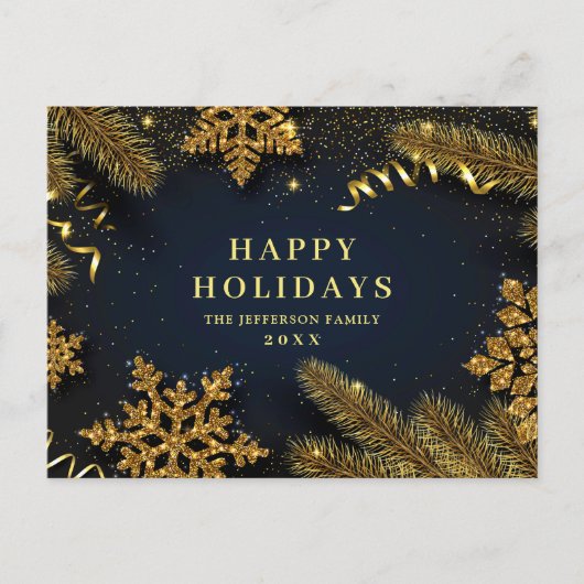 Pine Cones kerstfeestay Corporate Greeting Briefkaart (Voorkant)