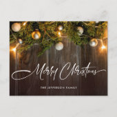 Pine Cones kerstfeestay Corporate Greeting Briefkaart (Voorkant)
