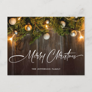 Pine Cones kerstfeestay Corporate Greeting Briefkaart