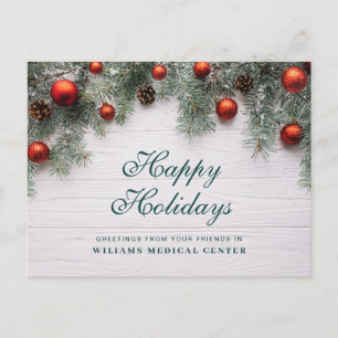 Pine Cones kerstfeestay Corporate Greeting Briefkaart