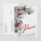 Pine Cones kerstfeestay Corporate Greeting Briefkaart (Voorkant / Achterkant)