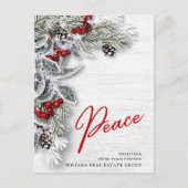 Pine Cones kerstfeestay Corporate Greeting Briefkaart (Voorkant)