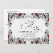 Pine Cones kerstfeestay Corporate Greeting Briefkaart (Voorkant / Achterkant)