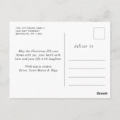 Pine Cones kerstfeestay Corporate Greeting Briefkaart (Achterkant)