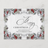 Pine Cones kerstfeestay Corporate Greeting Briefkaart (Voorkant)