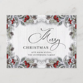 Pine Cones kerstfeestay Corporate Greeting Briefkaart