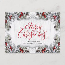 Pine Cones kerstfeestay Corporate Greeting Briefkaart