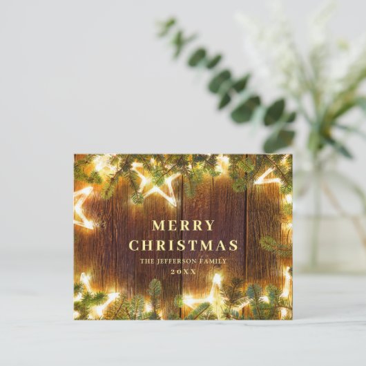 Pine Cones Kerstfeestdag groet Briefkaart (Staand voorkant)