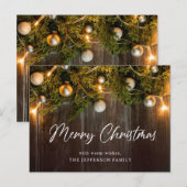 Pine Cones kerstfeestdag — kaartje Briefkaart (Voorkant / Achterkant)