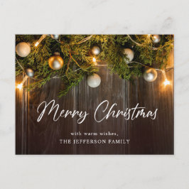 Pine Cones kerstfeestdag — kaartje Briefkaart