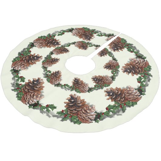 Pine Cones Kerstmis  Kerstboom Rok (Gekanteld)