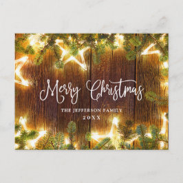 Pine Cones Kerstmis Rustic Holiday Greeting Briefkaart