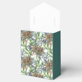Pine cones Merry Kerstmis waterverf groen wit Bedankdoosjes (Geopend)