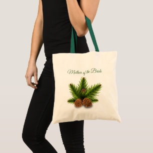 Pine Cones Moeder van de Bride Canvas tas