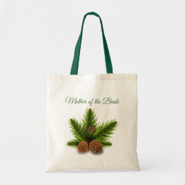 Pine Cones Moeder van de Bride Canvas tas