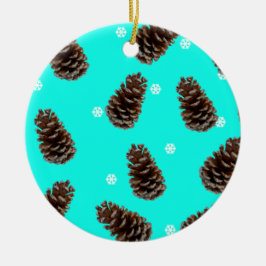 Pine Cones Natural Kerstkeramisch Ornament