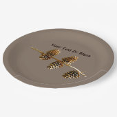 Pine Cones Papieren Bordje (Gekanteld)