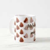 Pine Cones Pattern-Mok Koffiemok (Voorkant links)