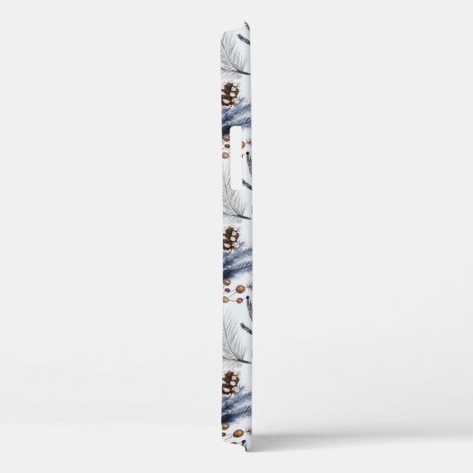 Pine Cones & Pine Needles Waterverf Patroon Case-Mate iPhone Case (Achterkant / Rechts)