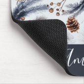 Pine Cones & Pine Needles Waterverf Patroon Muismat (Hoek)