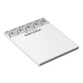 Pine Cones & Pine Needles Waterverf Patroon Notitieblok (Schuin)