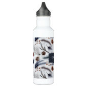 Pine Cones & Pine Needles Waterverf Patroon Waterfles (Links)