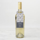 Pine Cones & Pine Needles Winter Pattern Dank u Flessenhanger (Op fles)