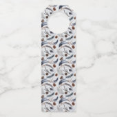 Pine Cones & Pine Needles Winter Pattern Dank u Flessenhanger (Achterkant)