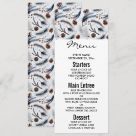 Pine Cones & Pine Needles Winter Pattern Kaart