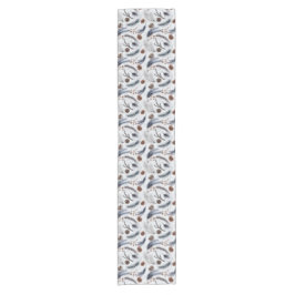 Pine Cones & Pine Needles Winter Pattern Korte Tafelloper