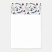 Pine Cones & Pine Needles Winter Pattern Post-it® Notes (Voorkant)