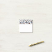 Pine Cones & Pine Needles Winter Pattern Post-it® Notes (Op bureau)