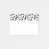 Pine Cones & Pine Needles Winter Pattern Post-it® Notes (Voorkant)