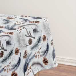Pine Cones & Pine Needles Winter Pattern Tafelkleed