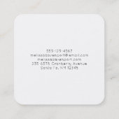 Pine Cones & Pine Needles Winter Pattern Vierkante Visitekaartje (Achterkant)