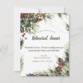 Pine Cones, Pine Tree Branches Kaart (Voorkant)