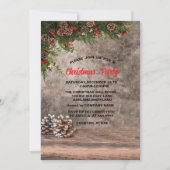 Pine Cones, Pine Tree Branches Kerstfeest Kaart (Voorkant)